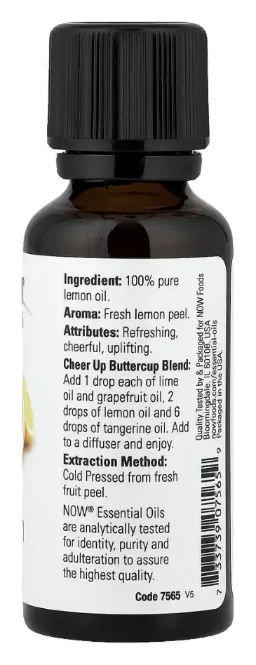 Now Pure Lemon Essential Oil 30mL