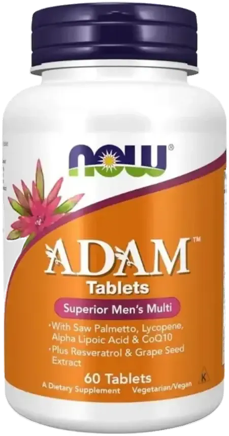 Now Adam Superior Men's Multivitamin Tablets 60s pack