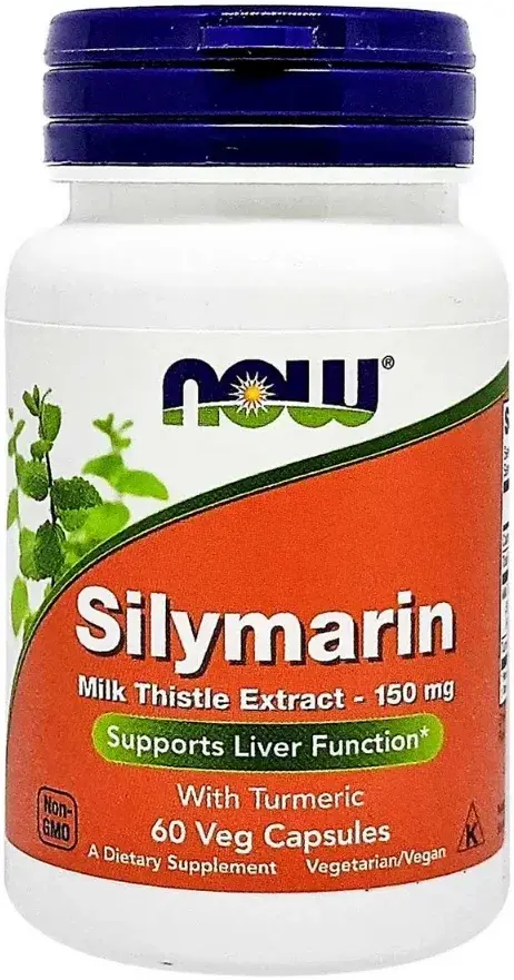 Now Silymarin Milk Thistle Liver Support Capsules 150mg 60s pack