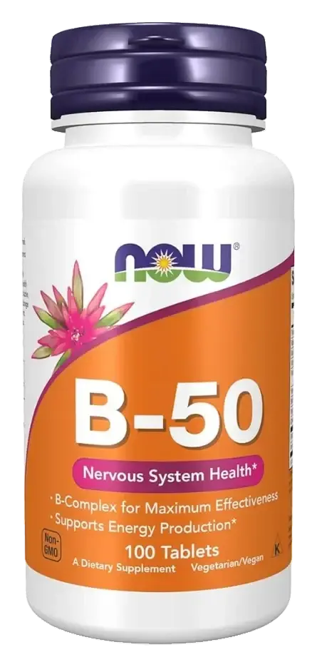 Now B-50 B-Complex Nervous System Support Capsules 100s pack