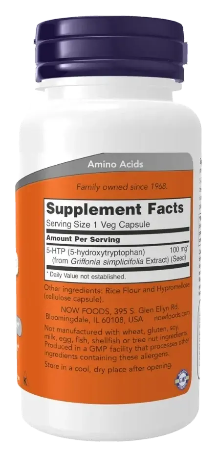 Now 5-HTP Mood & Neurotransmitter Support Capsules 100mg 60s