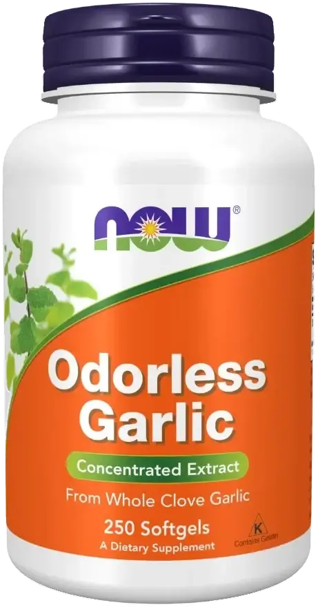 Now Odourless Garlic Cardiovascular Support Softgels 100s pack