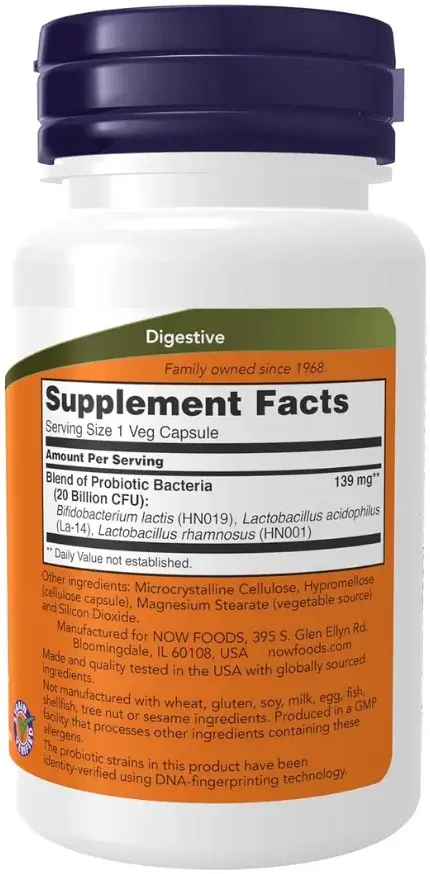 Now Women's Probiotic Digestive & Vaginal Health Capsules 50s