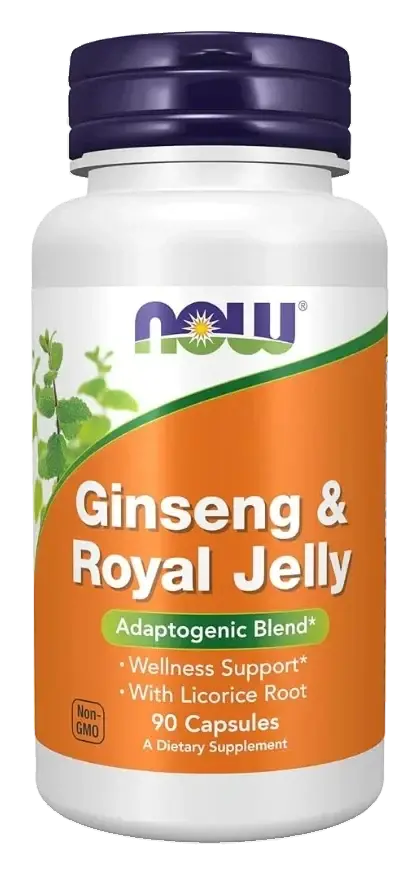 Now Ginseng & Royal Jelly Energy & Vitality Capsules 90s pack