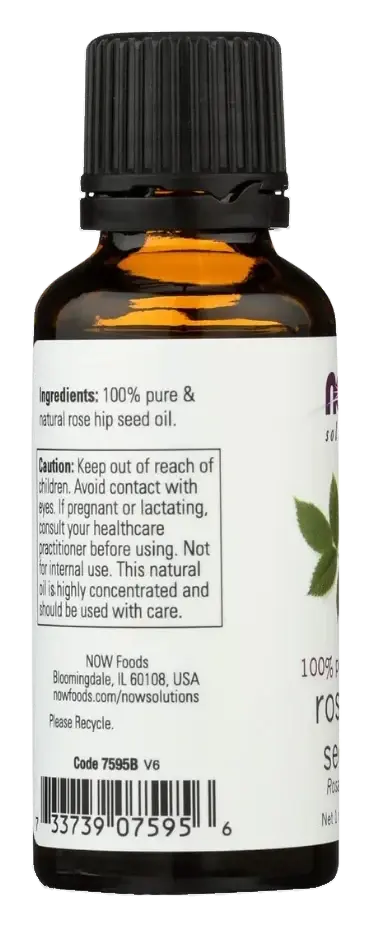 Now Solutions 100% Pure Rosehip Seed Oil for Skin & Hair 30mL