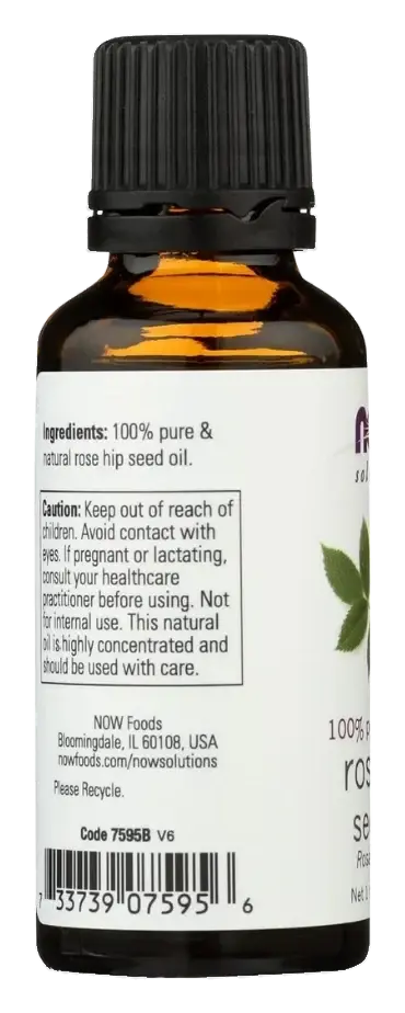 Now Solutions 100% Pure Rosehip Seed Oil for Skin & Hair 30mL