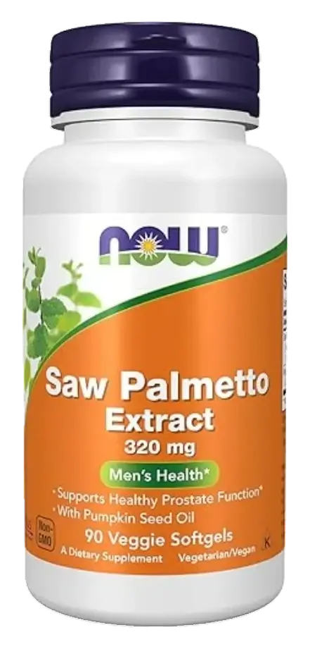 Now Saw Palmetto Extract Men's Prostate Health Softgels 320mg 90s pack