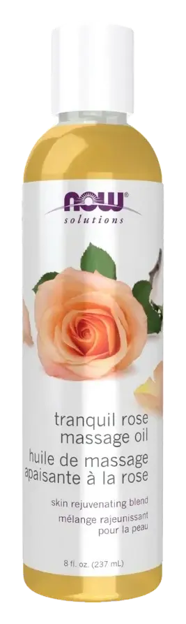 Now Solutions Tranquil Rose Relaxing Massage Oil 237mL pack