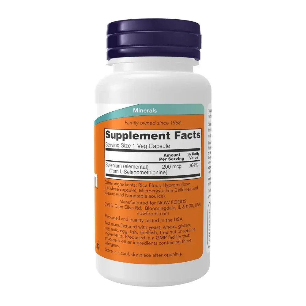 Now Selenium Antioxidant Mineral Veg Capsules 90s