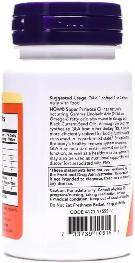 Now Super Primrose Women's Skin & Immune Support Softgels 1300mg 60s