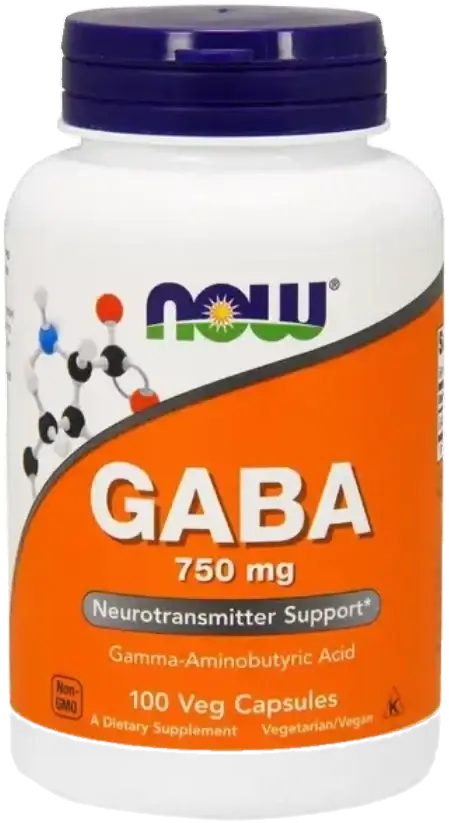 Now GABA Neurotransmitter & Relaxation Support Capsules 750mg 100s pack