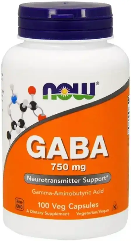 Now GABA Neurotransmitter & Relaxation Support Capsules 750mg 100s pack