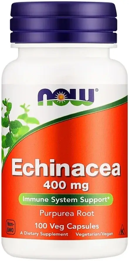 Now Echinacea Immune System Support Capsules 400mg 100s pack