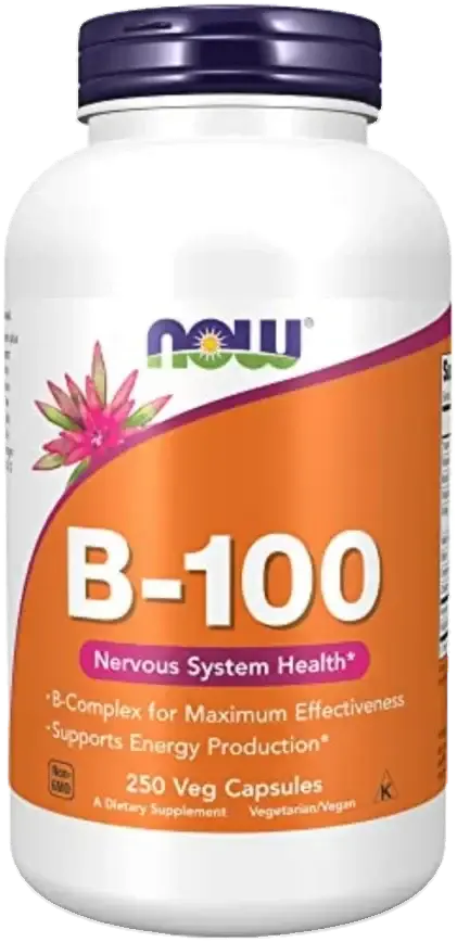 Now B-100 B-Complex Nervous System & Energy Support Capsules 100s pack