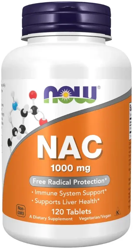 Now NAC Antioxidant & Immune Support Tablets 1000mg 120s pack