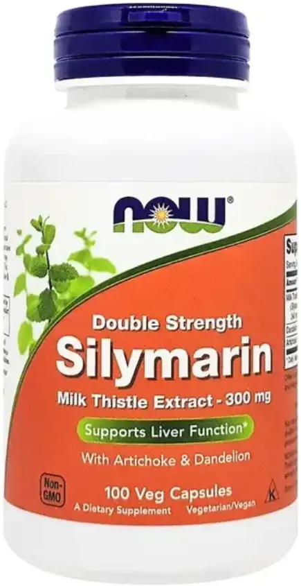 Now Silymarin Milk Thistle Liver Support Veg Capsules 300mg 100s pack