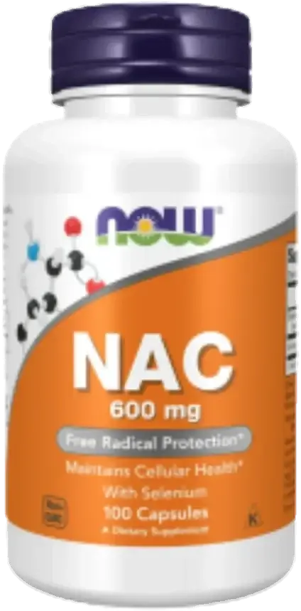 Now NAC Antioxidant & Liver Support Capsules 600mg 100s pack