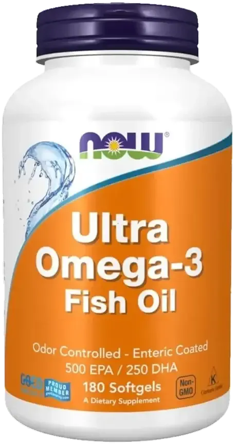 Now Ultra Omega-3 Cardiovascular & Brain Support Softgels 1000mg 180s pack