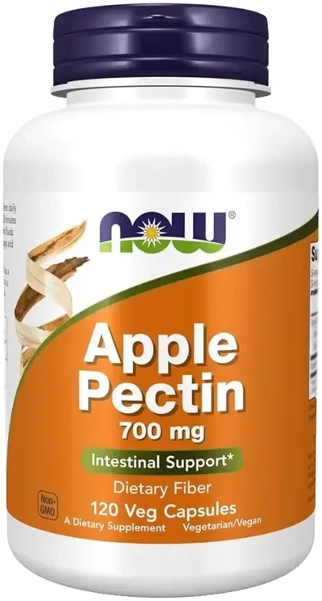 Now Apple Pectin Digestive & Cholesterol Support Capsules 700mg 120s pack