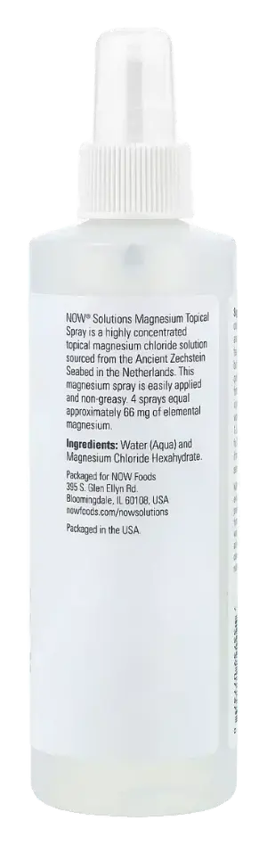 Now Magnesium Non-Greasy Topical Solution Spray 237mL