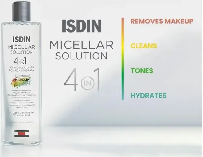 Isdin Micellar Solution Gentle Skin Cleanser & Make-Up Remover 400mL