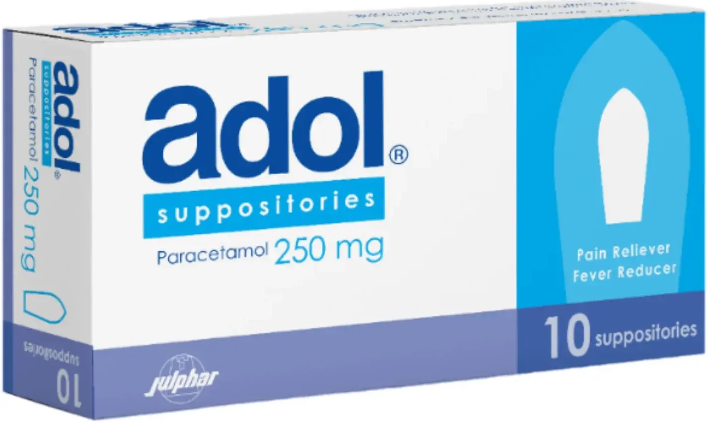 Adol 250mg Suppositories 10s pack