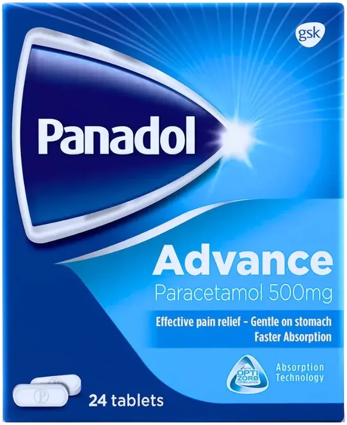 Panadol Advance 500 mg 24 tablets pack