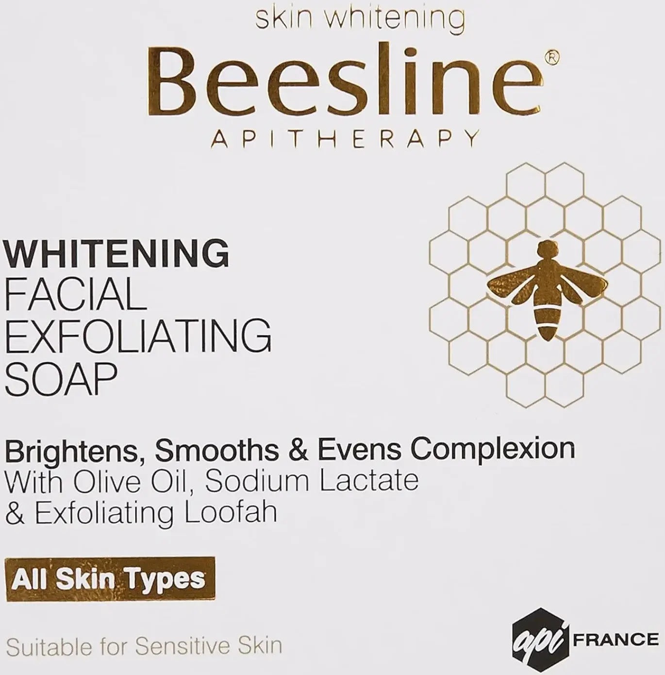 Beesline Whitening Brightening Facial Exfoliating Soap Bar 60g pack