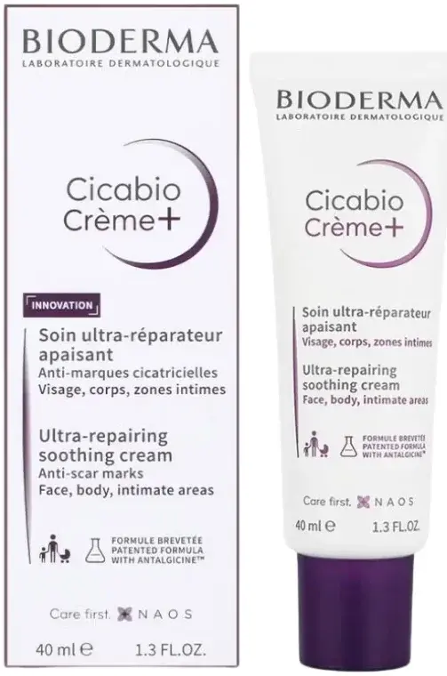 Bioderma Cicabio Creme+ Ultra-Repairing Soothing Cream 40mL pack