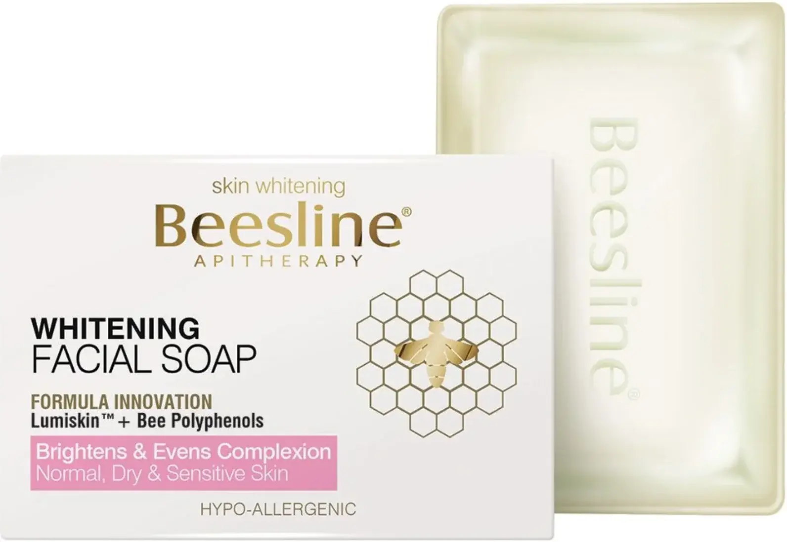 Beesline Whitening Brightening Facial Cleansing Soap Bar 85g