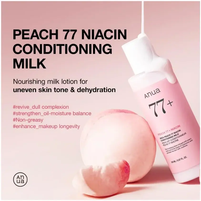 Anua Peach 77 Niacin Conditioning & Brightening Milk 150mL