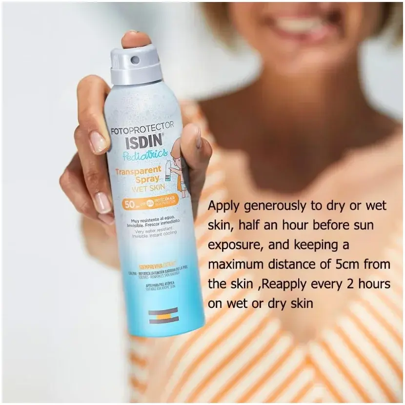 Isdin Fotoprotector Wet Skin Transparent Sunscreen Spray SPF50+ 250mL
