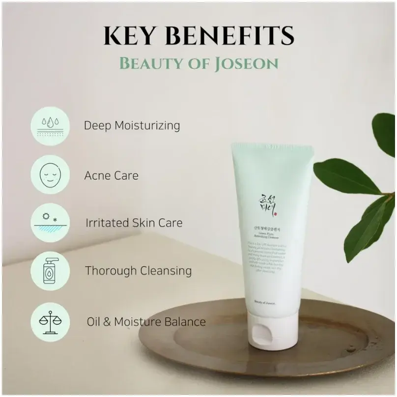 Beauty of Joseon Green Plum Volume & Glow Cleanser 100mL
