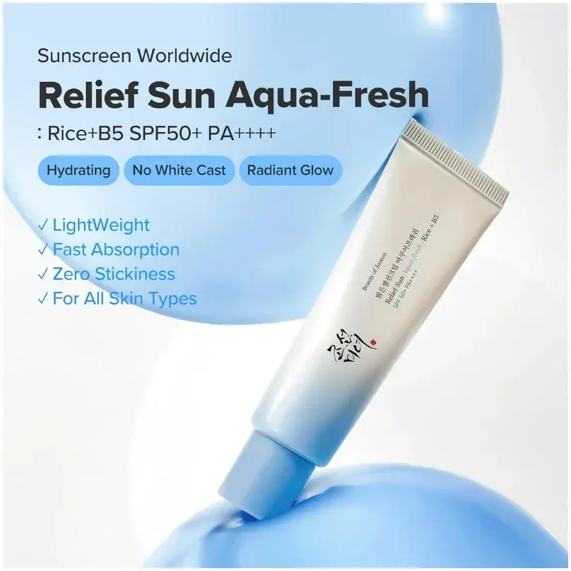 Beauty of Joseon Relief Sun Aqua Fresh SPF50+ PA++ Sunscreen 50mL