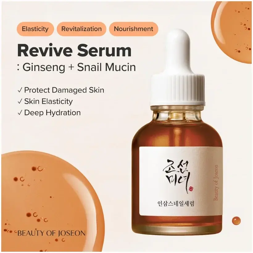 Beauty of Joseon Revive Serum Snail Mucin & Ginseng Face Serum 30mL