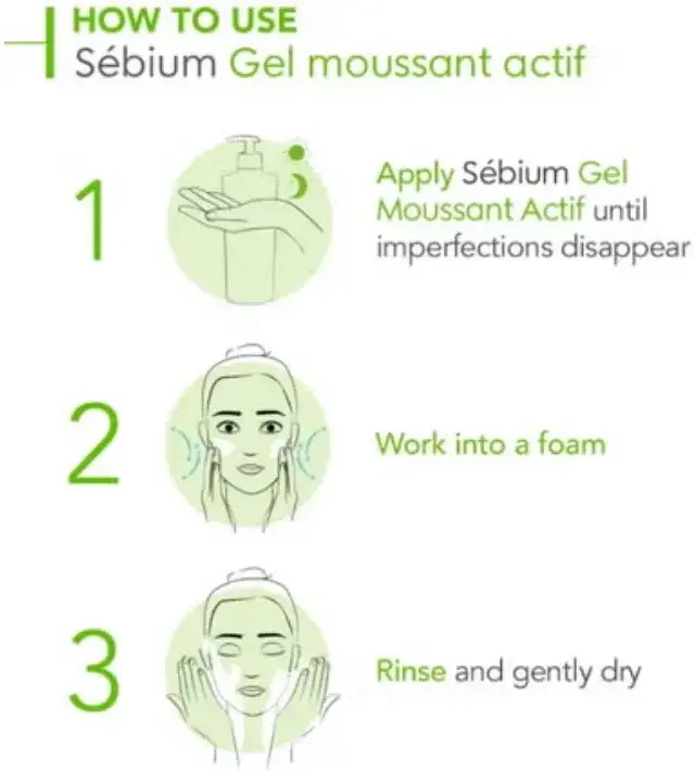Bioderma Sebium Gel Moussant Actif Purifying Foaming Gel 200mL