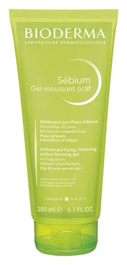 Bioderma Sebium Gel Moussant Actif Purifying Foaming Gel 200mL pack