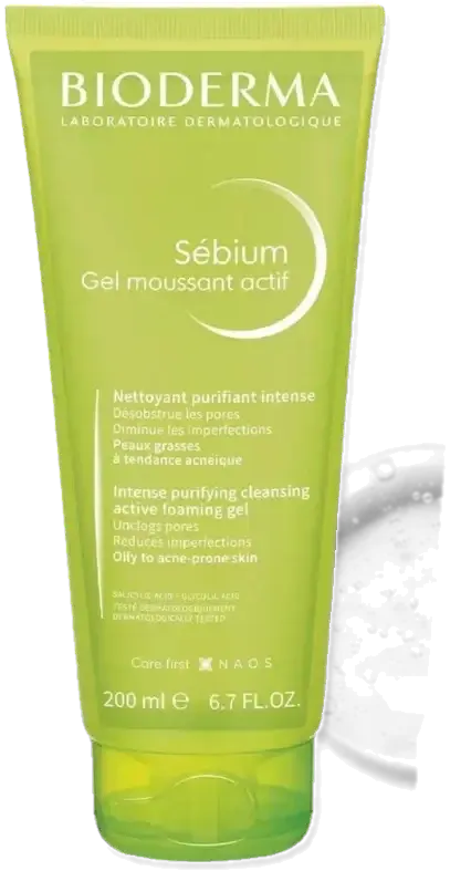 Bioderma Sebium Gel Moussant Actif Purifying Foaming Gel 200mL