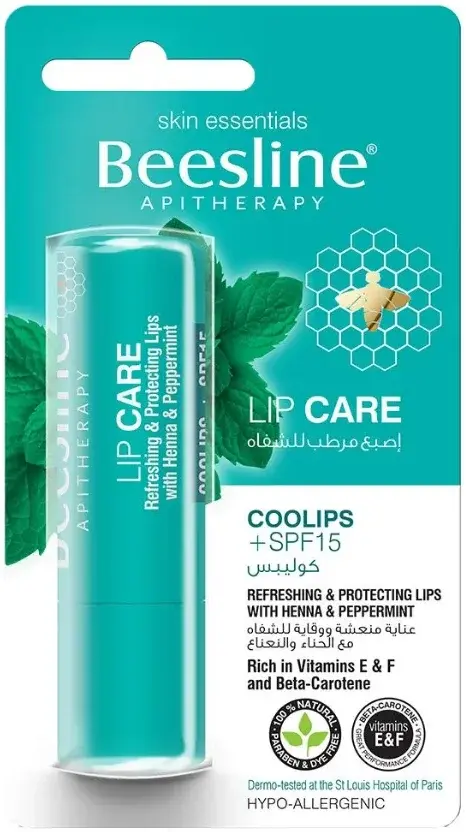 Beesline Lipcare Coolips SPF15 Peppermint 4G pack