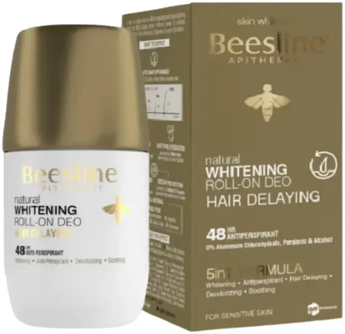Beesline Whitening Deo Roll On Hair Delaying 50mL pack