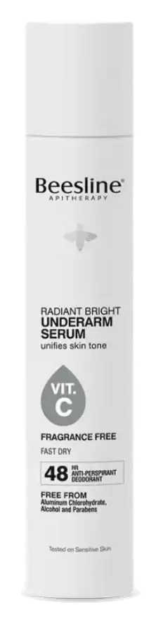 Beesline Bright Underarm Serum Fragrance Free 150mL pack