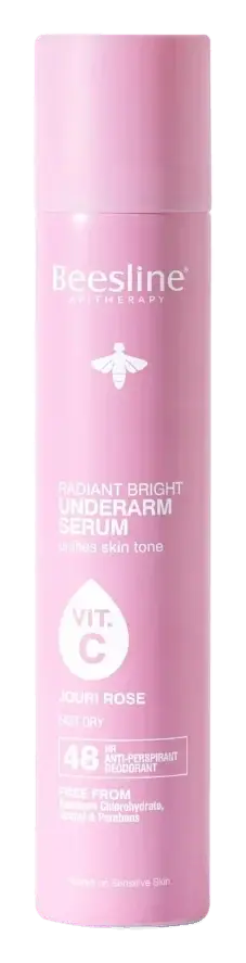 Beesline Bright Underarm Serum Jouri Rose 150mL pack