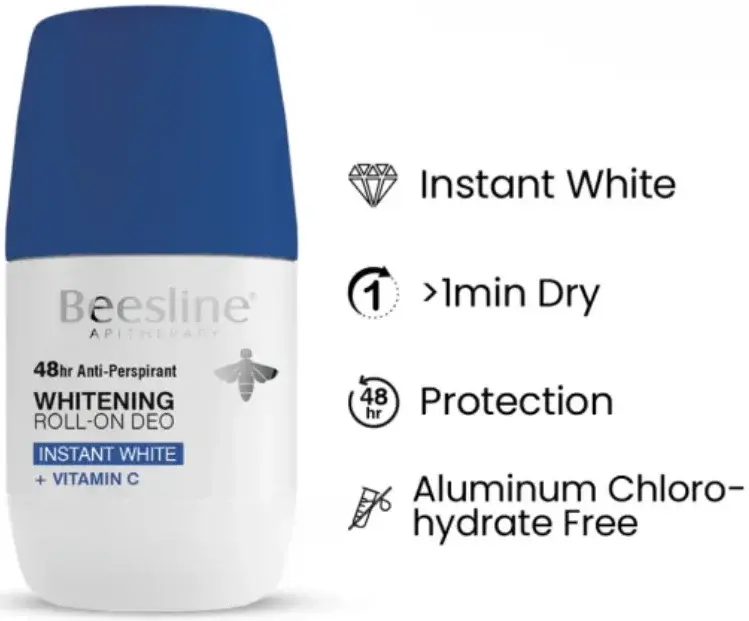 Beesline Deo Instanat White+Vitamin C Roll On 50mL 1+1