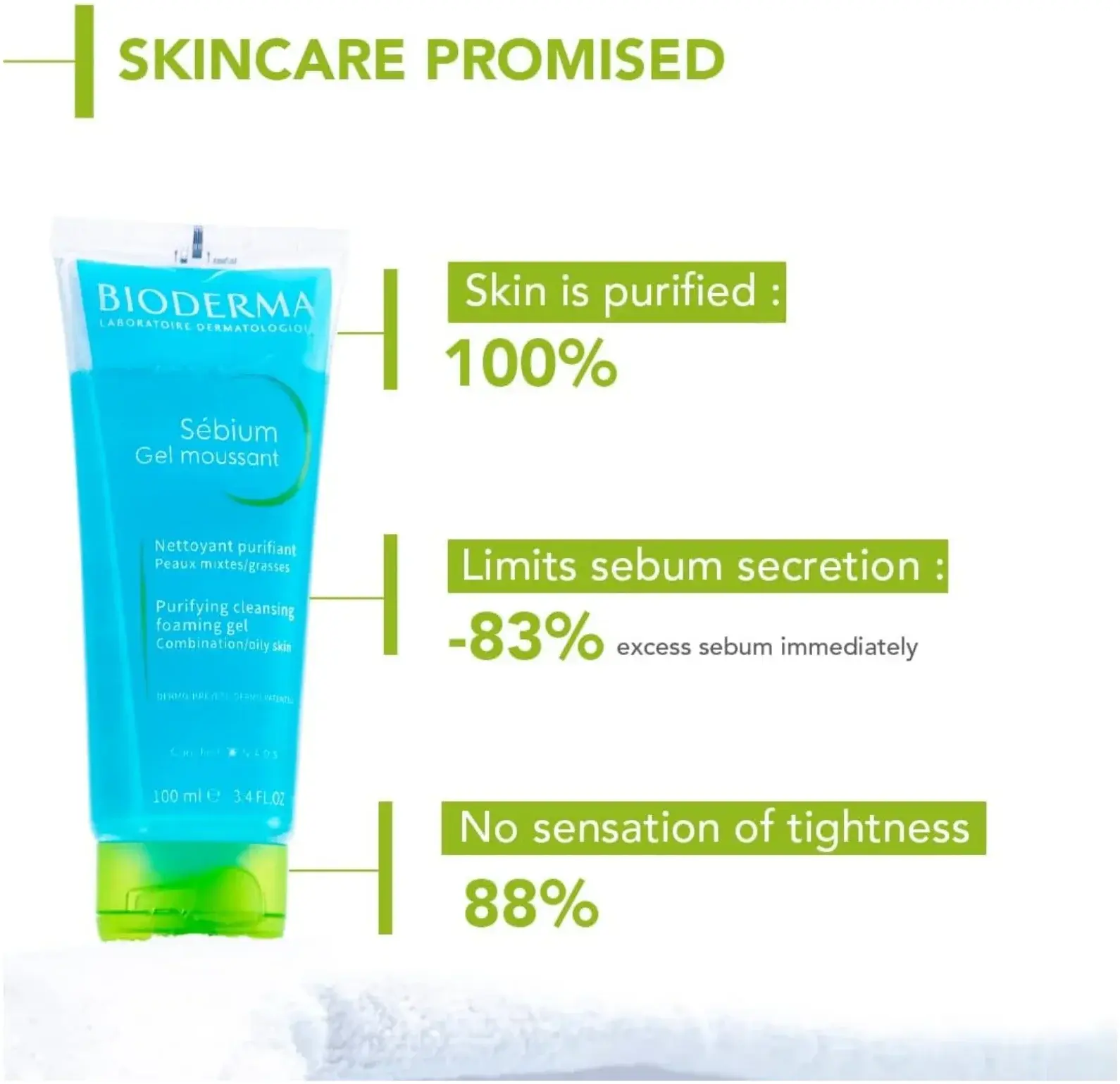Bioderma Sebium Moussant Purifying Foaming Gel for Oily Skin 100ml