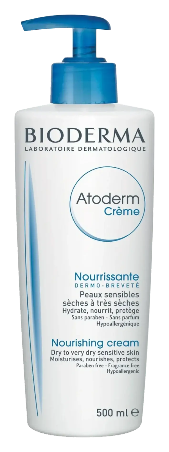 Bioderma Atoderm Ultra Nourishing Moisturising Cream with Pump 500ml pack