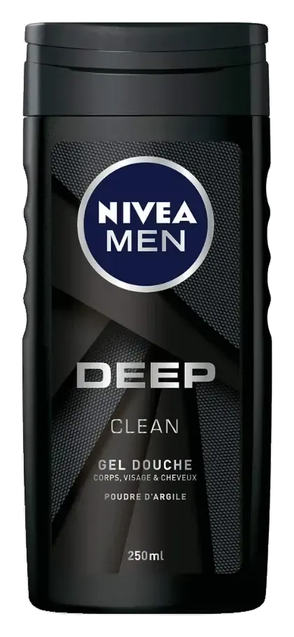 Nivea Men Deep Shower Gel 250mL pack
