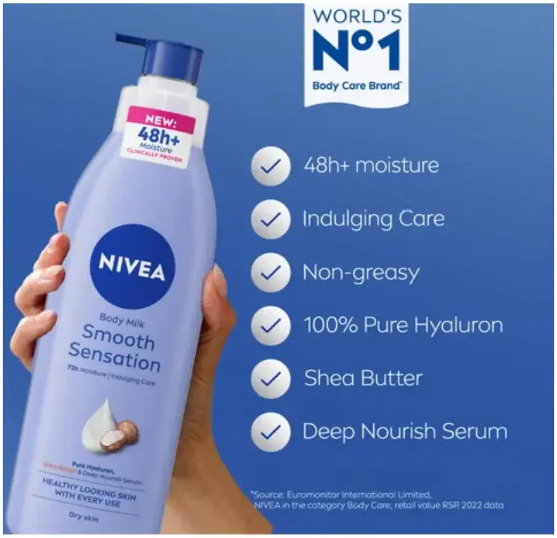 Nivea Body Lotion For Smooth Sensation Dry Skin 400mL
