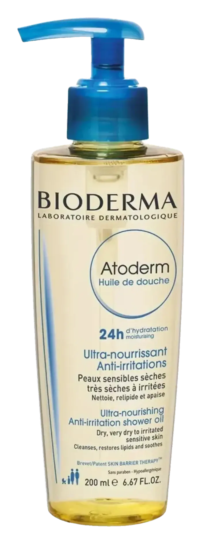 Bioderma Atoderm Nourishing Cleansing Shower Oil for Dry Skin 200ml pack