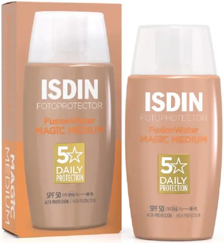 Isdin Fotoprotector Fusion Water Magic Medium SPF 50+ 50mL pack