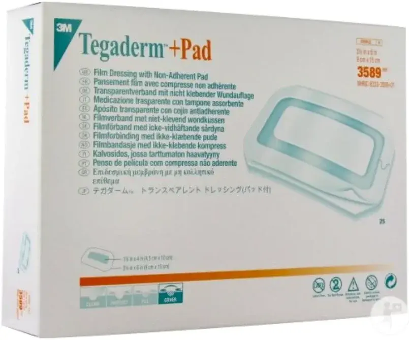 3M Tegaderm Plus Pad 9x15cm 3589 25s pack